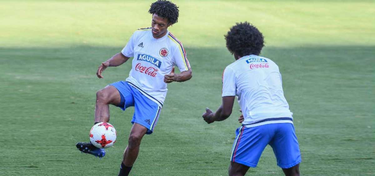 El volante Juan Guillermo Cuadrado fue uno de los &uacute;ltimos seleccionados en unirse a los entrenamientos de Colombia en Barranquilla.