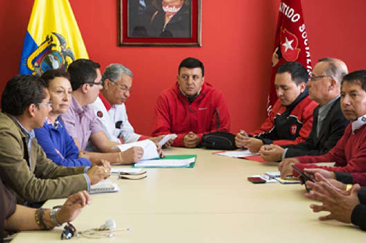 A la s&eacute;ptima reuni&oacute;n del Partido Socialista asistieron alrededor de 45 personas, una parte del Comit&eacute; Ejecutivo y alcaldes electos. FOTO: JOHN GUEVARA