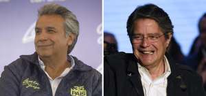 Len&iacute;n Moreno aventaja por 13,89 puntos a Guillermo Lasso, seg&uacute;n encuestadora