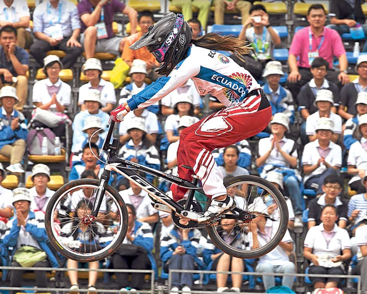 La campeona mundial de BMX destac&oacute; al ganar todos sus heats en los Juegos Ol&iacute;mpicos de la Juventud que se desarrollan en Nanjing (China).