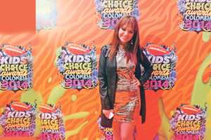 Michelle  Cordero  estuvo en los Kids Choice
