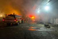 Bomberos controlaron un incendio estructural en Sangolquí