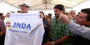 El vicepresidente Jorge Glas emiti&oacute; el Enlace Ciudadano desde Calceta, en Manab&iacute;. Foto: Cortes&iacute;a de Vicepresidencia de la Rep&uacute;blica 