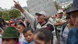 El 28 de julio del a&ntilde;o pasado se iniciaron las protestas de los comerciantes aut&oacute;nomos contra el Municipio. Foto: Archivo / El Tel&eacute;grafo