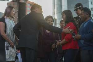 El presidente de la Rep&uacute;blica, Rafael Correa, plante&oacute; el indulto, aunque dispuso la condici&oacute;n de que los familiares de las v&iacute;ctimas que fallecieron el 30 de septiembre de 2010 decidan sobre el perd&oacute;n a los polic&iacute;as. Foto: Santiago Aguirre/ EL TEL&Eacute;GRAFO