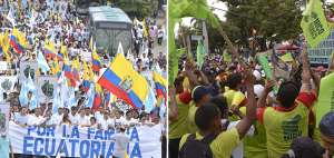 Opositores y seguidores del Gobierno marcharon en Guayaquil 