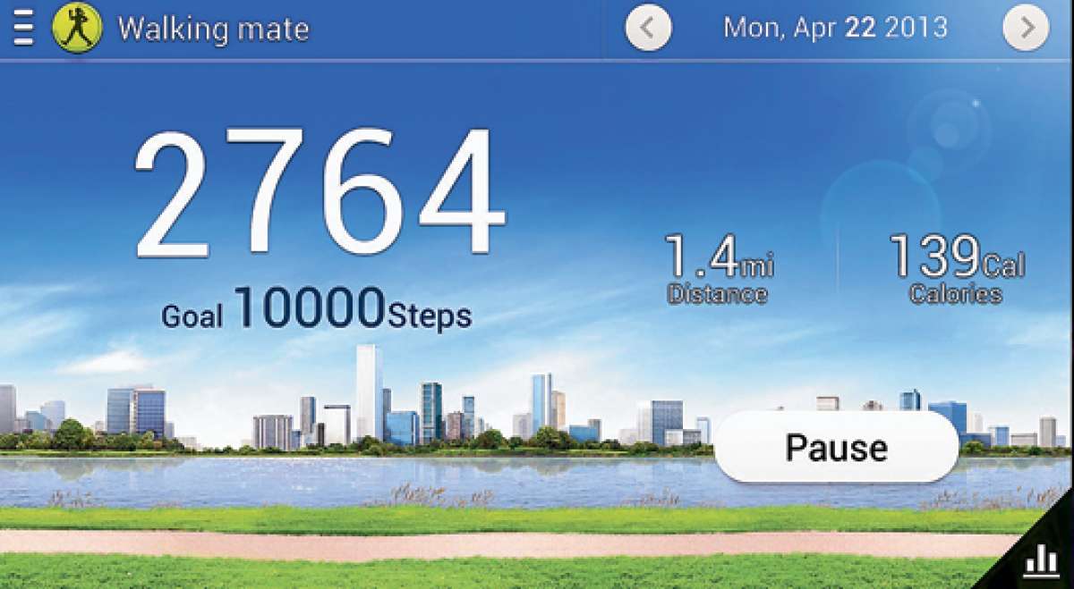 Samsung lanz&oacute; el a&ntilde;o anterior su aplicaci&oacute;n S Health, que mide distancia recorrida y calor&iacute;as perdidas. Foto: Tomado de http://core0.staticworld.net