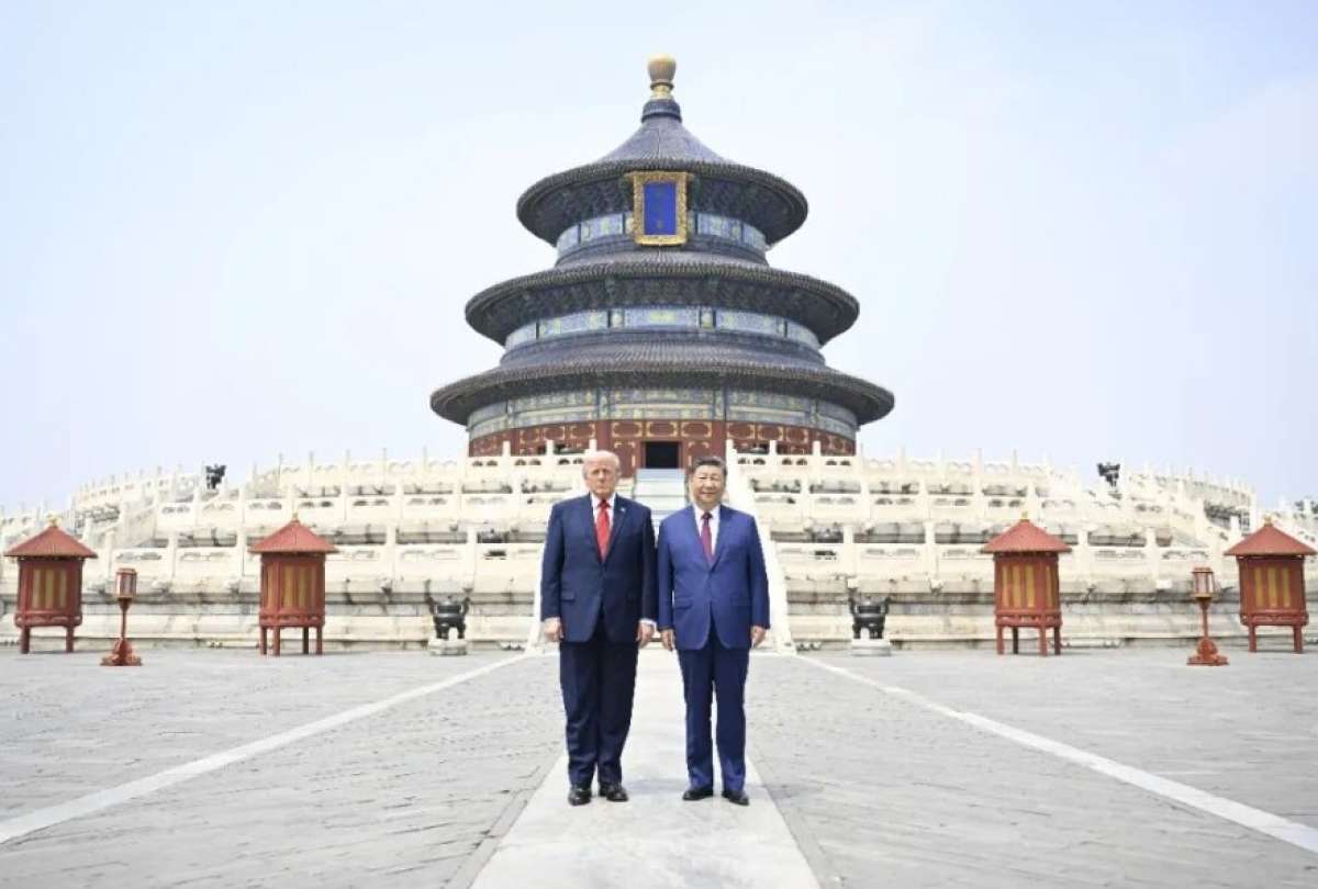 Xi y Trump visitan el Templo del Cielo