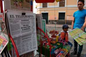 El diario, que fue fundado en 1884, utilizaba grandes s&aacute;banas de texto sin im&aacute;genes. Foto: John Guevara / El Tel&eacute;grafo