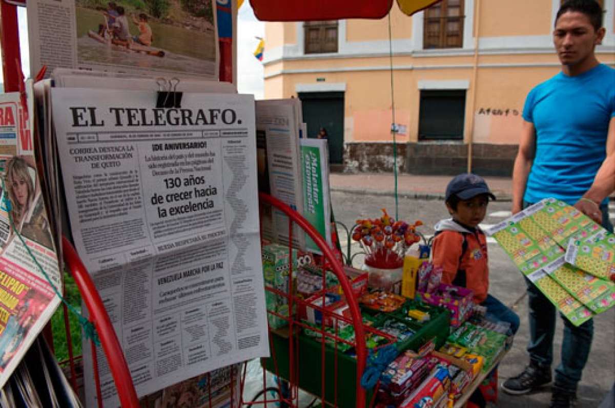 El diario, que fue fundado en 1884, utilizaba grandes s&aacute;banas de texto sin im&aacute;genes. Foto: John Guevara / El Tel&eacute;grafo