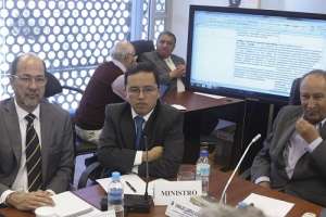 El Ministro de la Pol&iacute;tica Econ&oacute;mica compareci&oacute; ante la Comisi&oacute;n para dar algunos aportes a la redacci&oacute;n del informe del C&oacute;digo. Foto: Jonh Guevara/ El Tel&eacute;grafo