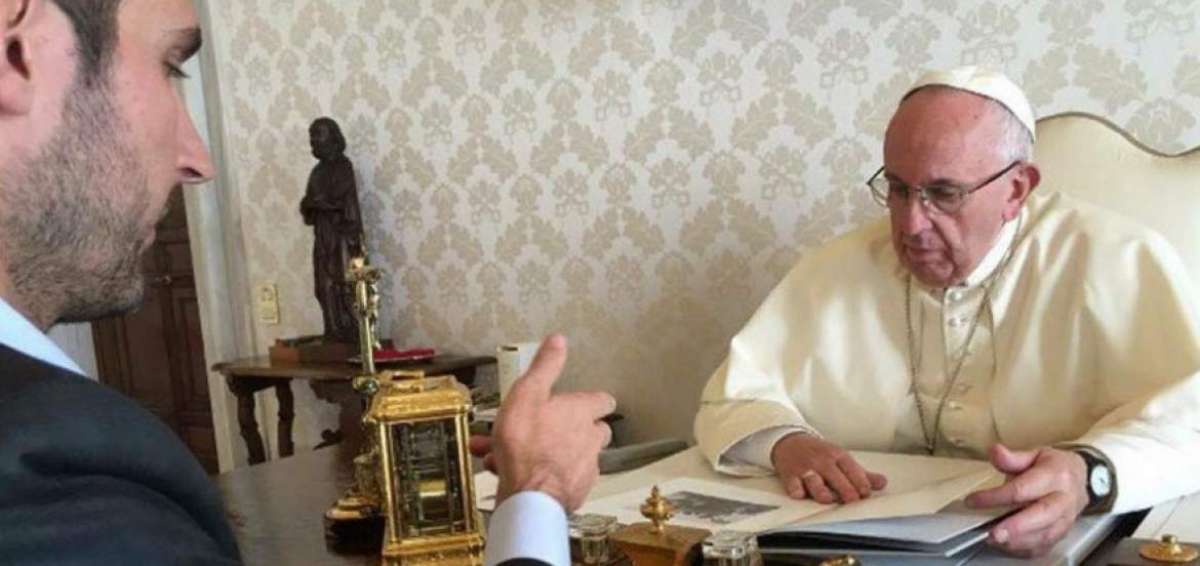 El 26 de febrero el papa recibi&oacute; en el Vaticano a Kevin Systrom, el presidente y fundador de Instagram.