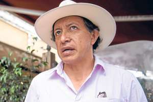 Marcos Calder&oacute;n, coordinador pol&iacute;tico de la Federaci&oacute;n de Organizaciones Montubias del Ecuador.