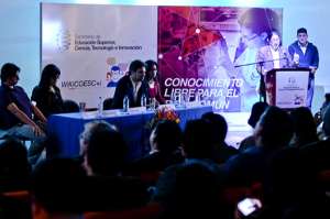 La presentaci&oacute;n del c&oacute;digo se realiz&oacute; en el Museo Interactivo de Ciencia, en Quito. FOTO: ANDRES DARQUEA 