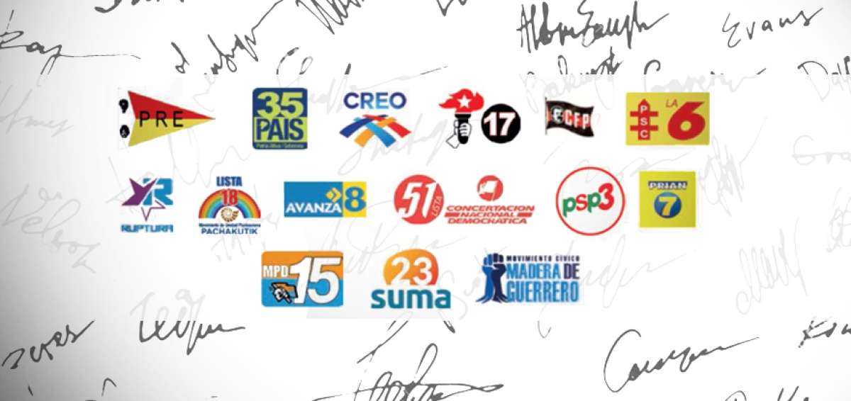 3,5 millones de firmas avalan a 16 grupos pol&iacute;ticos