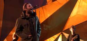 Liam Gallagher durante su presentaci&oacute;n en los &uacute;ltimos Brit Awards. 