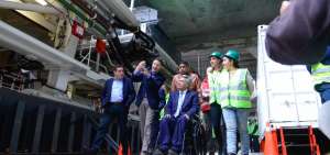 El mandatario recorri&oacute; junto al alcalde de la capital la estaci&oacute;n Solanda.