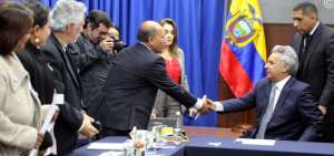 Presidente se reuni&oacute; con representantes de la Confederaci&oacute;n de Trabajadores Ecuador