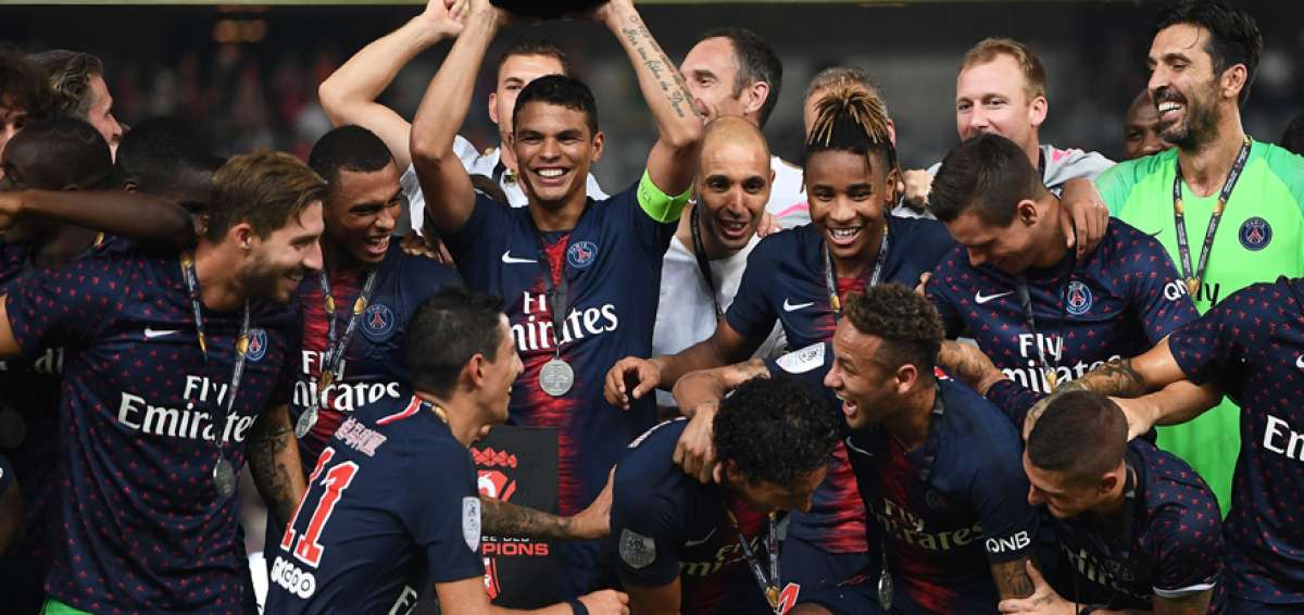 Tuchel y Buffon en PSG, primer t&iacute;tulo