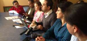 Los ediles de PAIS en rueda de prensa.