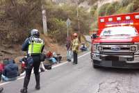 Bus se accidentó en la avenida Oswaldo Guayasamín