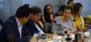 La ministra de Gobierno, Mar&iacute;a Paula Romo, compareci&oacute; ante la comisi&oacute;n de la Asamblea Nacional que investiga lo acontecido en el paro nacional de inicios de octubre de 2019.