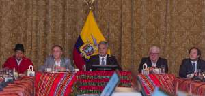 El Jefe de Estado y la dirigencia de la Conaie evaluaron el avance de los temas de la cita del 4 de julio.