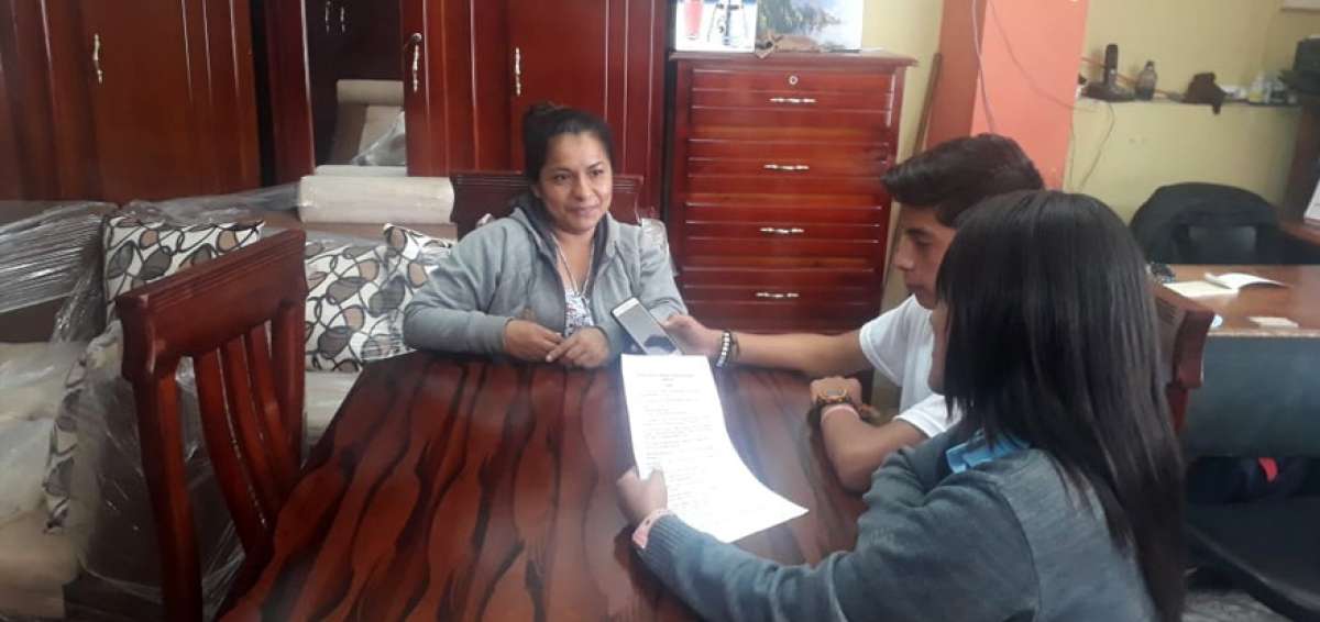 Gladys Lata, presidenta del Comit&eacute; de Padres de Familia