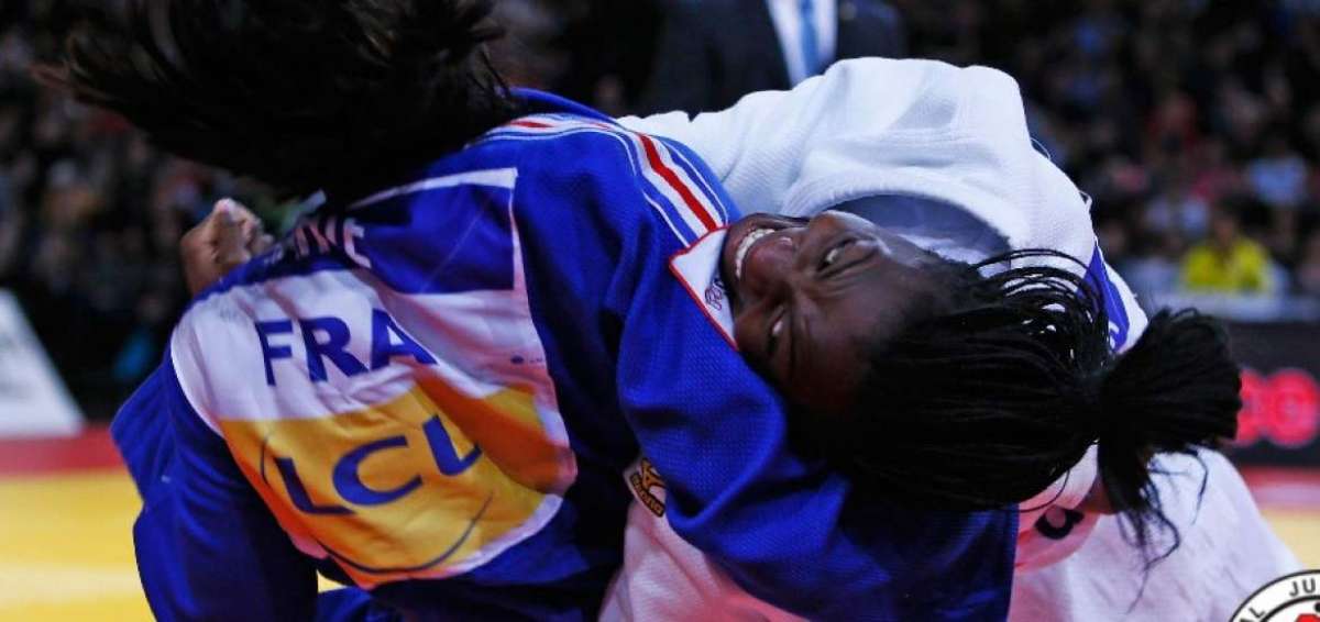 Vanessa Chal&aacute; (blanco) durante su participaci&oacute;n en un Grand Prix de Judo en Par&iacute;s, Francia.
