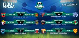 &Aacute;rbitros y horarios para la fecha 5 quedaron definidos