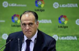 "Habr&aacute; f&uacute;tbol", afirm&oacute; el presidente de la Liga (LFP), Javier Tebas. Foto: AFP