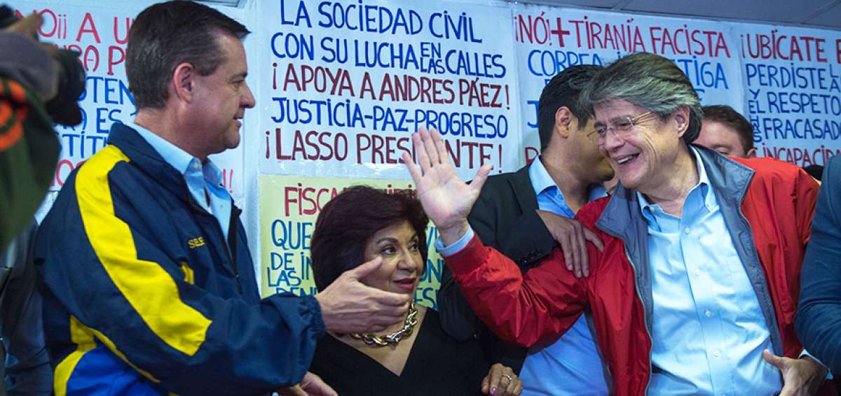 P&aacute;ez le jura lealtad a su binomio Lasso