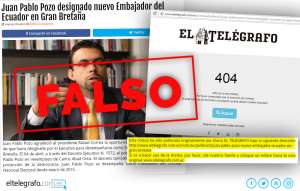 EL TEL&Eacute;GRAFO rechaza uso de su nombre y sitio para propagar noticia falsa