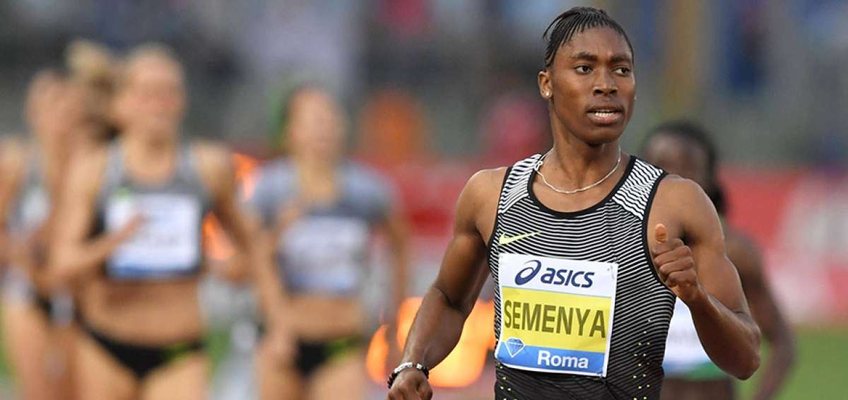 La sudafricana Caster Semenya, durante una de sus competencias.