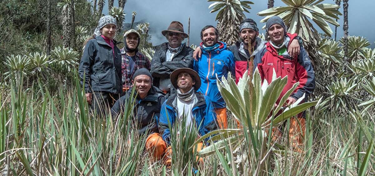 Personal de la pel&iacute;cula Llanganati, la historia de un grupo de exploradores en la b&uacute;squeda de un tesoro inca escondido en las monta&ntilde;as ecuatorianas.