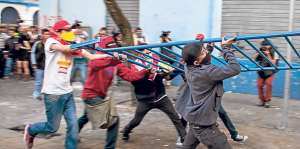 Las marchas de agosto pasado que se tornaron violentas generaron el cometimiento de delitos. Archivo / El Tel&eacute;grafo