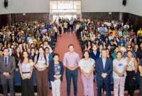 César Vázquez, secretario de Educación Superior, realizó el lanzamiento del programa de becas de inglés.