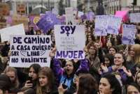 Decenas de mujeres conmemoraron el 8M