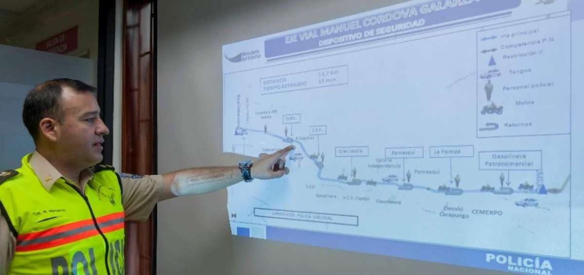 Manuel Samaniego, jefe de la Gesti&oacute;n Operativa de la Direcci&oacute;n General de Operaciones, explic&oacute; el operativo que se ejecutar&aacute; en Celac.