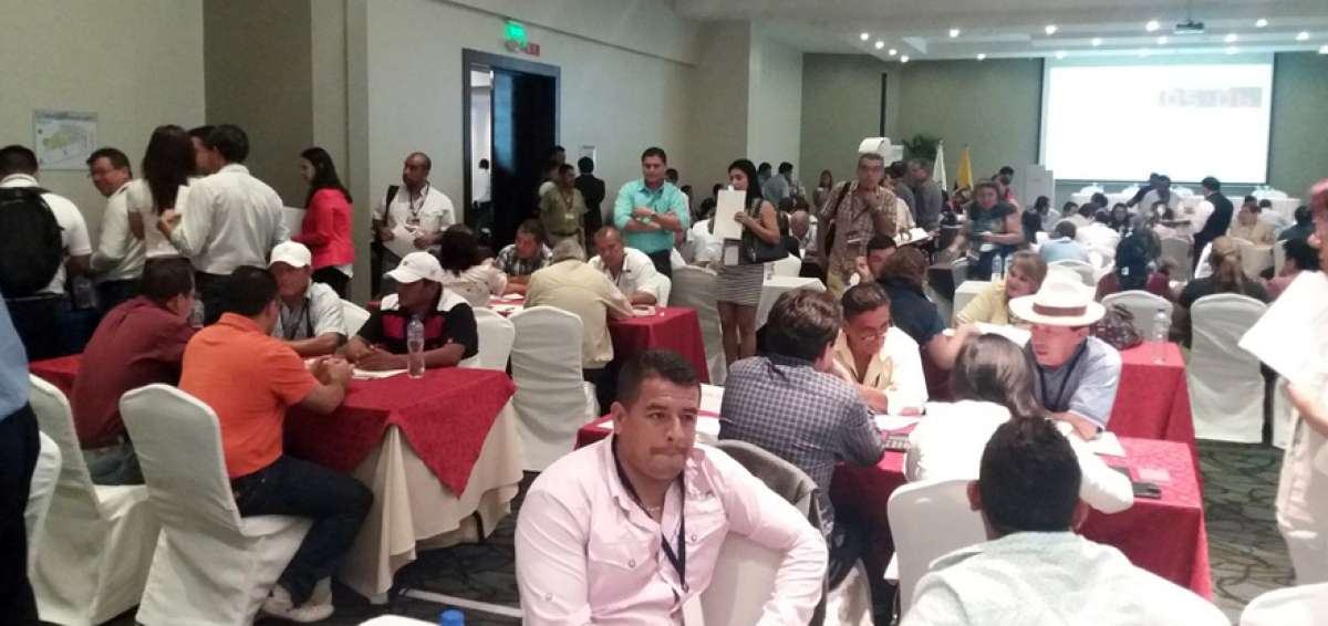 La mayor&iacute;a de los productores presentes en el encuentro de ayer llegaron de provincias maiceras como Los R&iacute;os y Guayas.