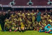 Así festejó el equipo femenino de Barcelona su triunfo en Casa Blanca