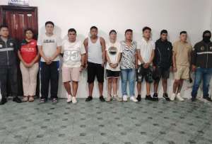 Operativo en Napo: aprehenden a nueve sospechosos por secuestro extorsivo