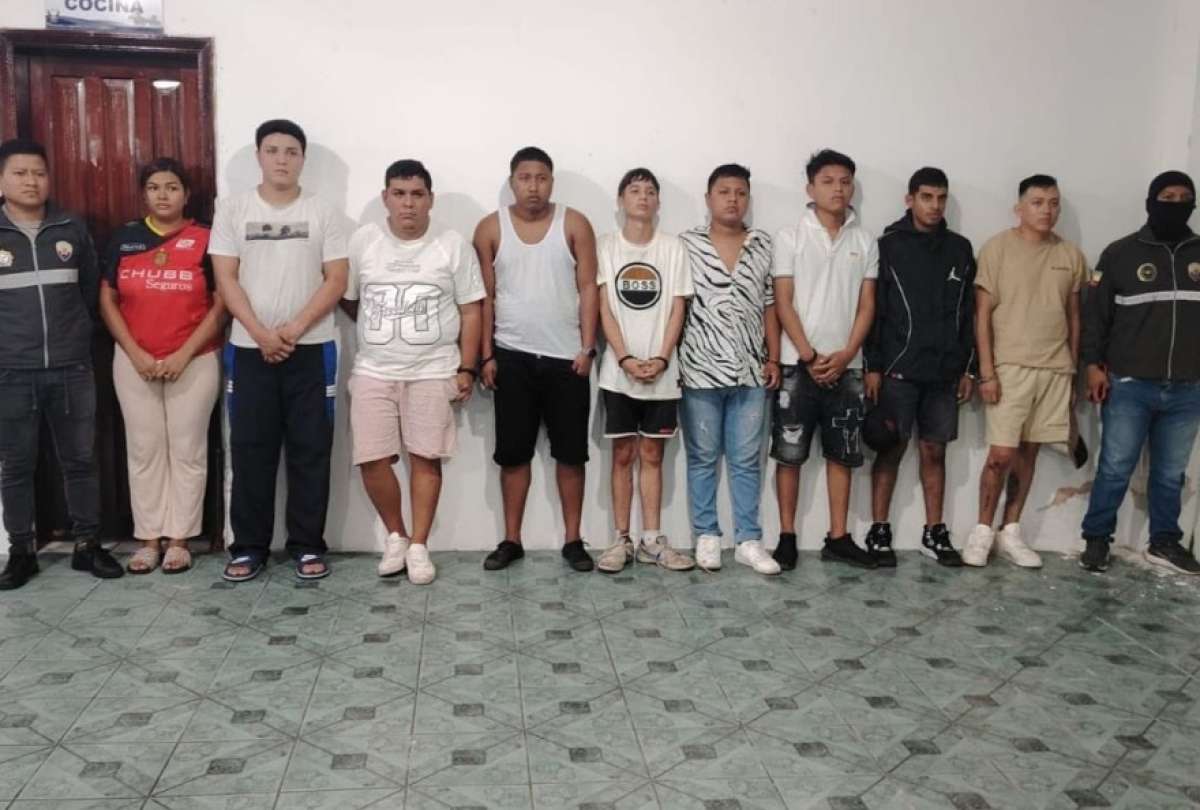 Operativo en Napo: aprehenden a nueve sospechosos por secuestro extorsivo