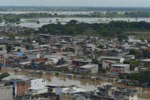 Sobrevuelo realizado en Babahoyo, cant&oacute;n de la provincia de Los R&iacute;os, el jueves 2 de abril. FOTO: Jos&eacute; Mor&aacute;n /El Tel&eacute;grafo