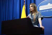 La vocera de Carondelet Carolina Jaramillo habló sobre la gira internacional del presidente Daniel Noboa que arrancará este 18 de agosto.