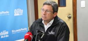 El ministro del Interior, C&eacute;sar Navas, durante una entrevista radial la ma&ntilde;ana de este mi&eacute;rcoles.