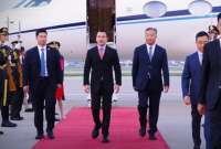 El presidente de Ecuador, Daniel Noboa y su comitiva llegaron a Beijing, China, para cumplir agenda en el gigante asiático.