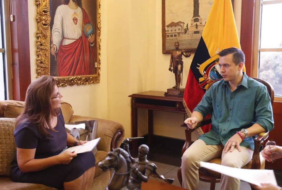 El presidente, Daniel Noboa, cumplió la agenda en Guayaquil