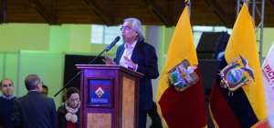 Gustavo Baroja present&oacute; su informe en el Centro de Exposiciones Quito. 