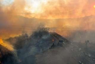 En el sector de Puembo y Pifo, en Quito, se registraron incendios forestales